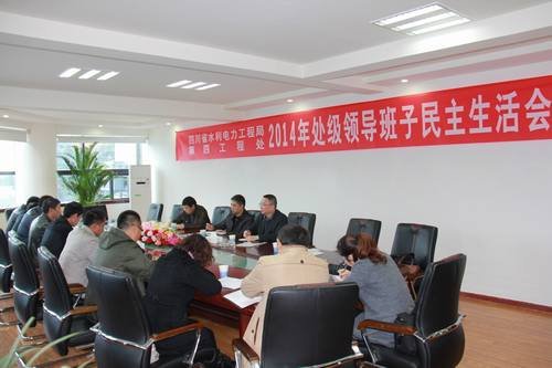 鄔清富、代勇參加四處2014年度領導班子民主生活會