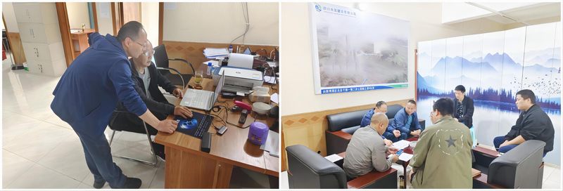 公司總工程師汪輝德一行到向家壩灌區(qū)北總一期二步工程項目調(diào)研指導(dǎo)工作?