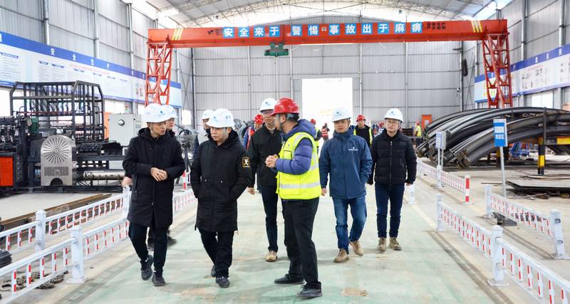 水利廳侯軍一行到公司承建的亭子口灌區(qū)一期工程I標段開展安全生產(chǎn)專項整治督導(dǎo)檢查